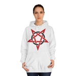 Red And Black Inverted Pentagram Hoodie