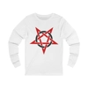 Red And Black Inverted Pentagram Long Sleeve T-Shirt