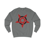 Red And Black Inverted Pentagram Sweatshirt
