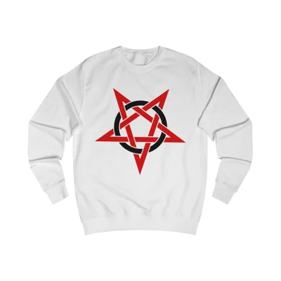 Red And Black Inverted Pentagram Sweatshirt