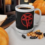 Red Evil Inverted Pentagram Coffee Mug