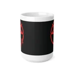 Red Evil Inverted Pentagram Coffee Mug
