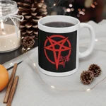 Red Evil Inverted Pentagram Coffee Mug