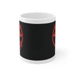 Red Evil Inverted Pentagram Coffee Mug