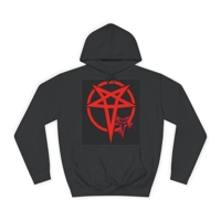 Red Evil Inverted Pentagram Hoodie