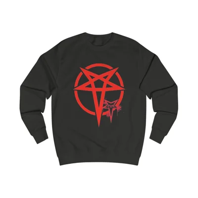 Red Evil Inverted Pentagram Sweatshirt