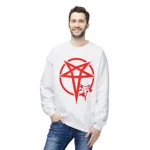Red Evil Inverted Pentagram Sweatshirt