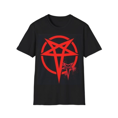 Red Evil Inverted Pentagram T-Shirt