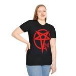 Red Evil Inverted Pentagram T-Shirt