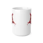 Red Inverted Spotted Pentagram Coffee Mug