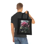 Rose Pink Flower Gothic Fantasy Cotton Shopping Tote Bag