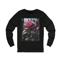 Rose Pink Flower Gothic Fantasy Long Sleeve T-Shirt