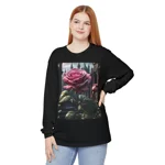 Rose Pink Flower Gothic Fantasy Long Sleeve T-Shirt