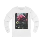 Rose Pink Flower Gothic Fantasy Long Sleeve T-Shirt