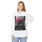 Rose Pink Flower Gothic Fantasy Long Sleeve T-Shirt