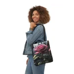 Rose Pink Flower Gothic Fantasy Shoulder Tote Bag