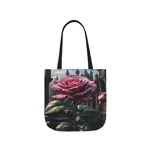 Rose Pink Flower Gothic Fantasy Shoulder Tote Bag