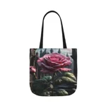 Rose Pink Flower Gothic Fantasy Shoulder Tote Bag