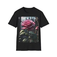 Rose Pink Flower Gothic Fantasy T-Shirt