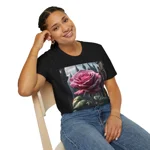 Rose Pink Flower Gothic Fantasy T-Shirt