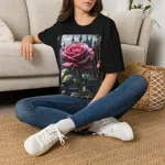 Rose Pink Flower Gothic Fantasy T-Shirt