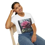 Rose Pink Flower Gothic Fantasy T-Shirt