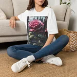 Rose Pink Flower Gothic Fantasy T-Shirt