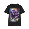 Rose Purple Blue Graffiti Flower T-Shirt