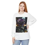Rose Purple Flower Dark Gothic long Sleeve T-Shirt