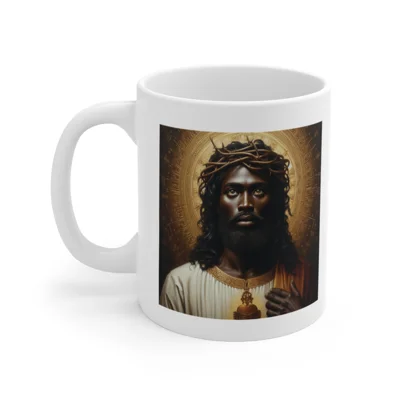 Sacred Heart of Black Jesus Coffee Mug
