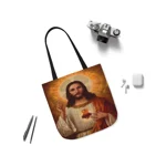 Sacred Heart of Jesus Shoulder Tote Bag