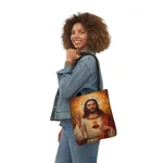 Sacred Heart of Jesus Shoulder Tote Bag