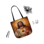 Sacred Heart of Jesus Shoulder Tote Bag
