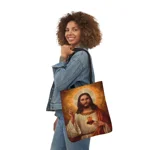 Sacred Heart of Jesus Shoulder Tote Bag