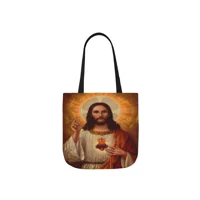 Sacred Heart of Jesus Shoulder Tote Bag