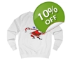 Christmas Santa Claus Bowing Ta Da Sweatshirt