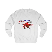 Christmas Santa Claus Bowing Ta Da Sweatshirt