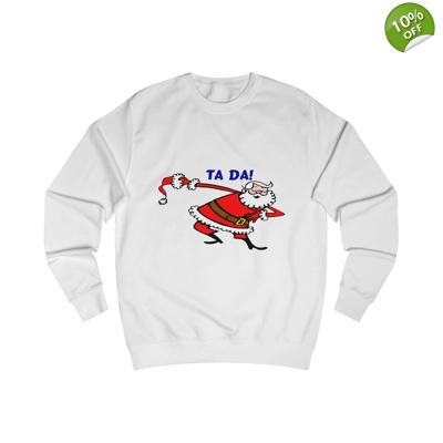 Christmas Santa Claus Bowing Ta Da Sweatshirt