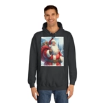 Santa Claus And Sack Of Gifts Watercolour Hoodie