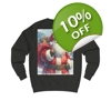 Santa Claus And Sack Of Gifts Watercolour Sweatshirt