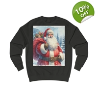 Santa Claus And Sack Of Gifts Watercolour Sweatshirt