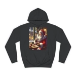 Santa In Coffee Shop Hoodie
