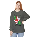Season's Greeting Santa Claus Christmas Long Sleeve T-Shirt Season's Greeting Santa Claus Christmas Long Sleeve T-Shirt