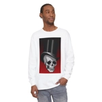 Skull in Top Hat Long Sleeve T-Shirt