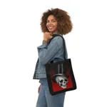 Skull in Top Hat Shoulder Tote Bag
