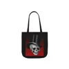 Skull in Top Hat Shoulder Tote Bag