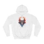 Spooky Skull Watercolour Painting Hoodie