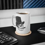 Skull With Top Hat And Cigar Coffee Mug