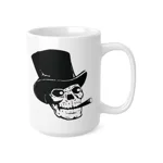 Skull With Top Hat And Cigar Coffee Mug