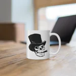 Skull With Top Hat And Cigar Coffee Mug
